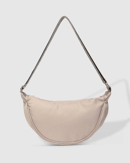 Sylvia Nylon Crossbody Bag | Beige