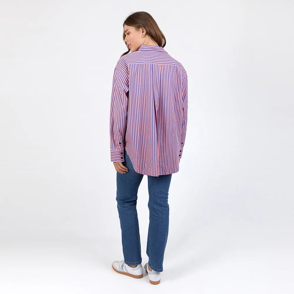 Lila Stripe Shirt