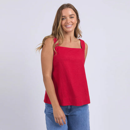Lourdes Top | Crimson