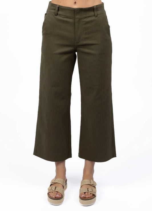Margot Drill Pant | Moss