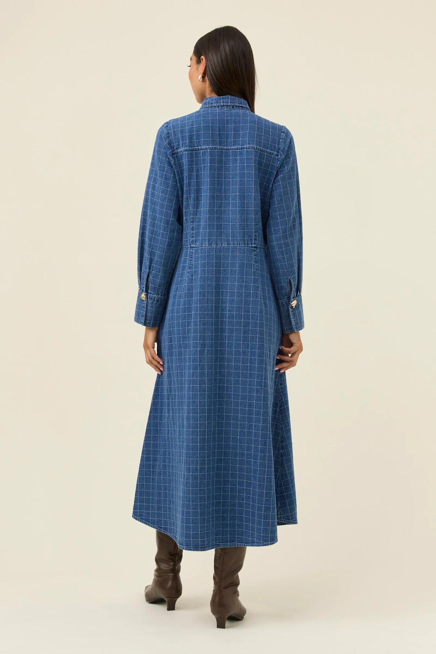 Sloane Denim Maxi Dress | Check