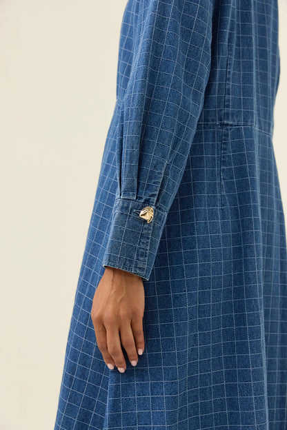 Sloane Denim Maxi Dress | Check