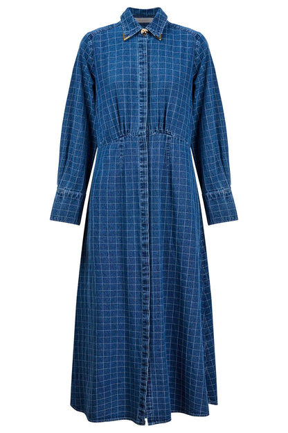 Sloane Denim Maxi Dress | Check