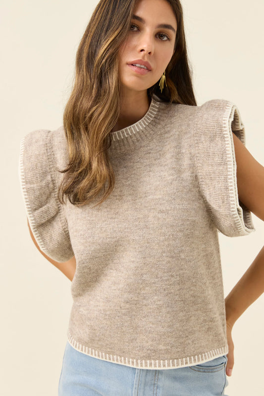 Athena Frill Knit Top