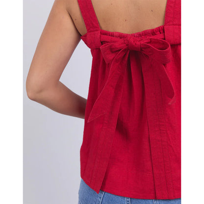 Lourdes Top | Crimson