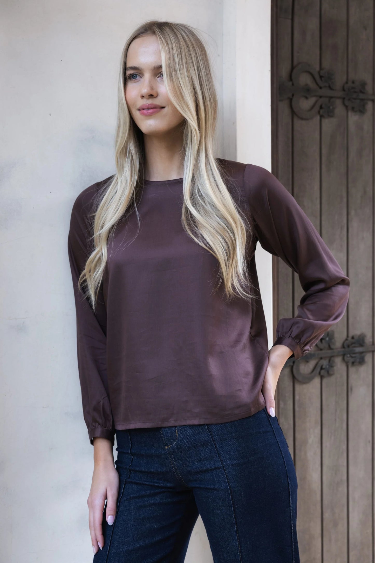 Alina Top | Chocolate