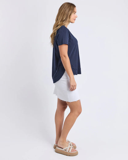 Farrah Tee | Navy