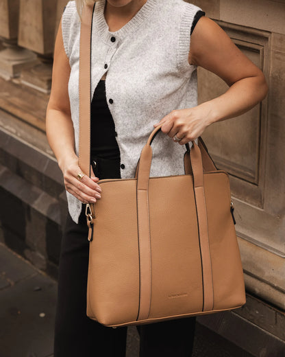Rhodes Laptop Bag | Latte