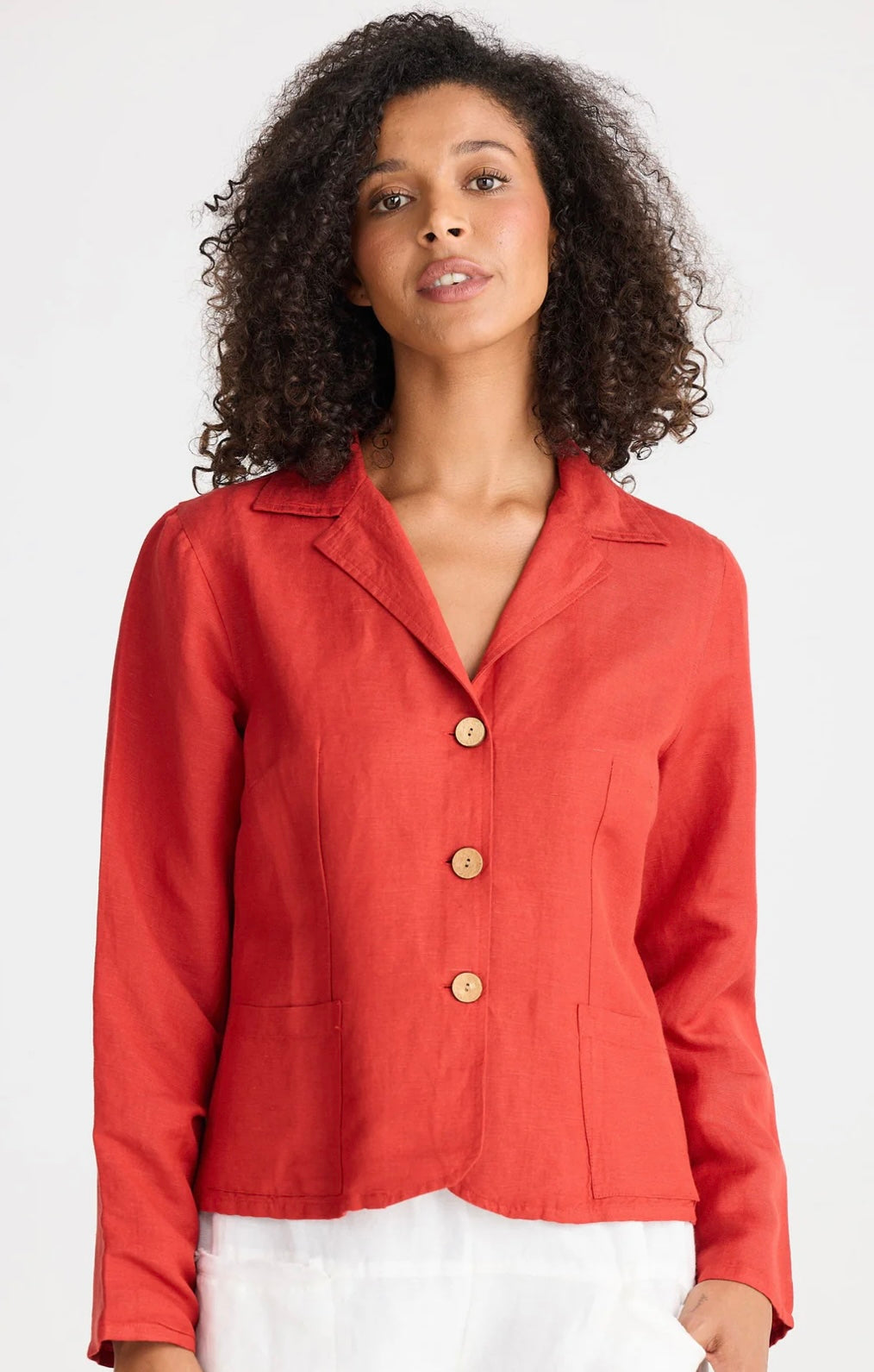 Amalfi Jacket - Cherry