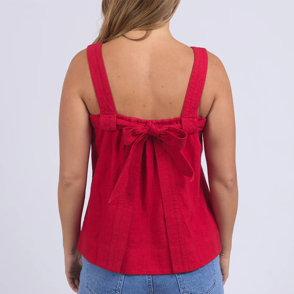 Lourdes Top | Crimson