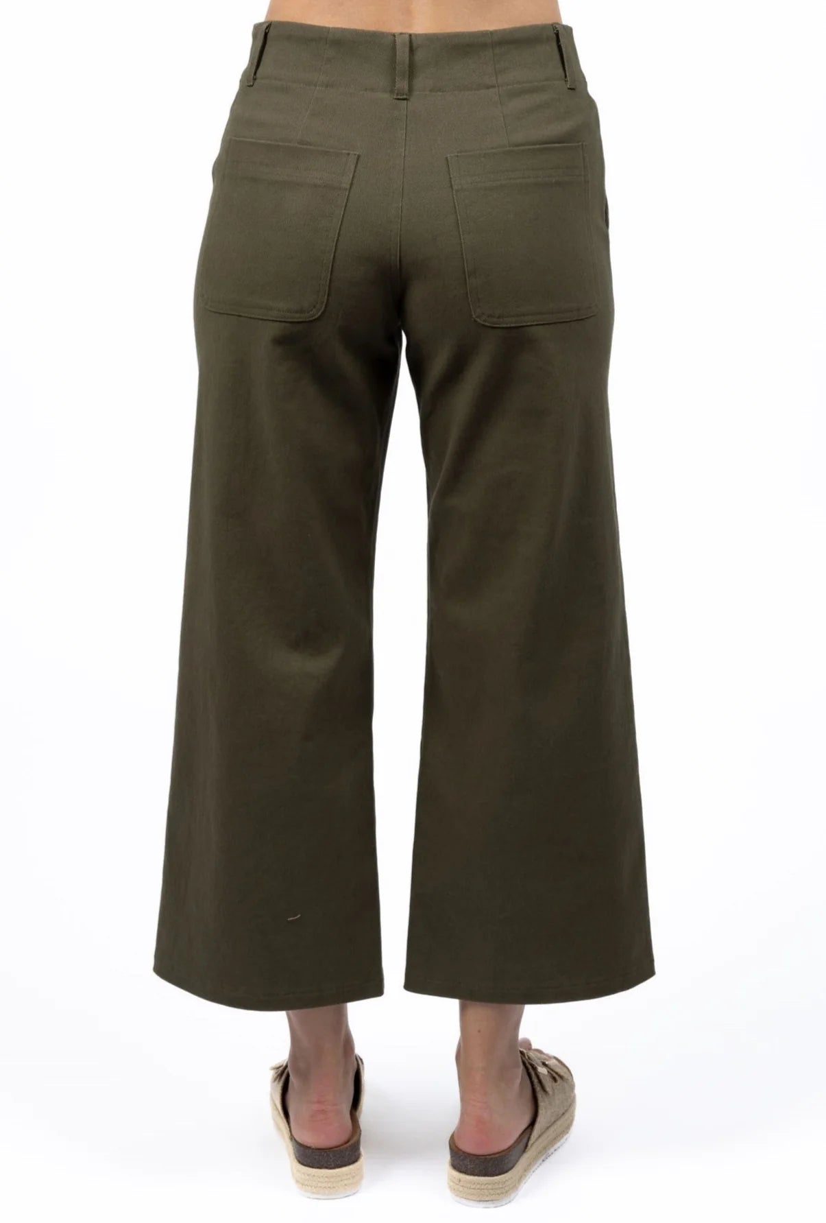 Margot Drill Pant | Moss