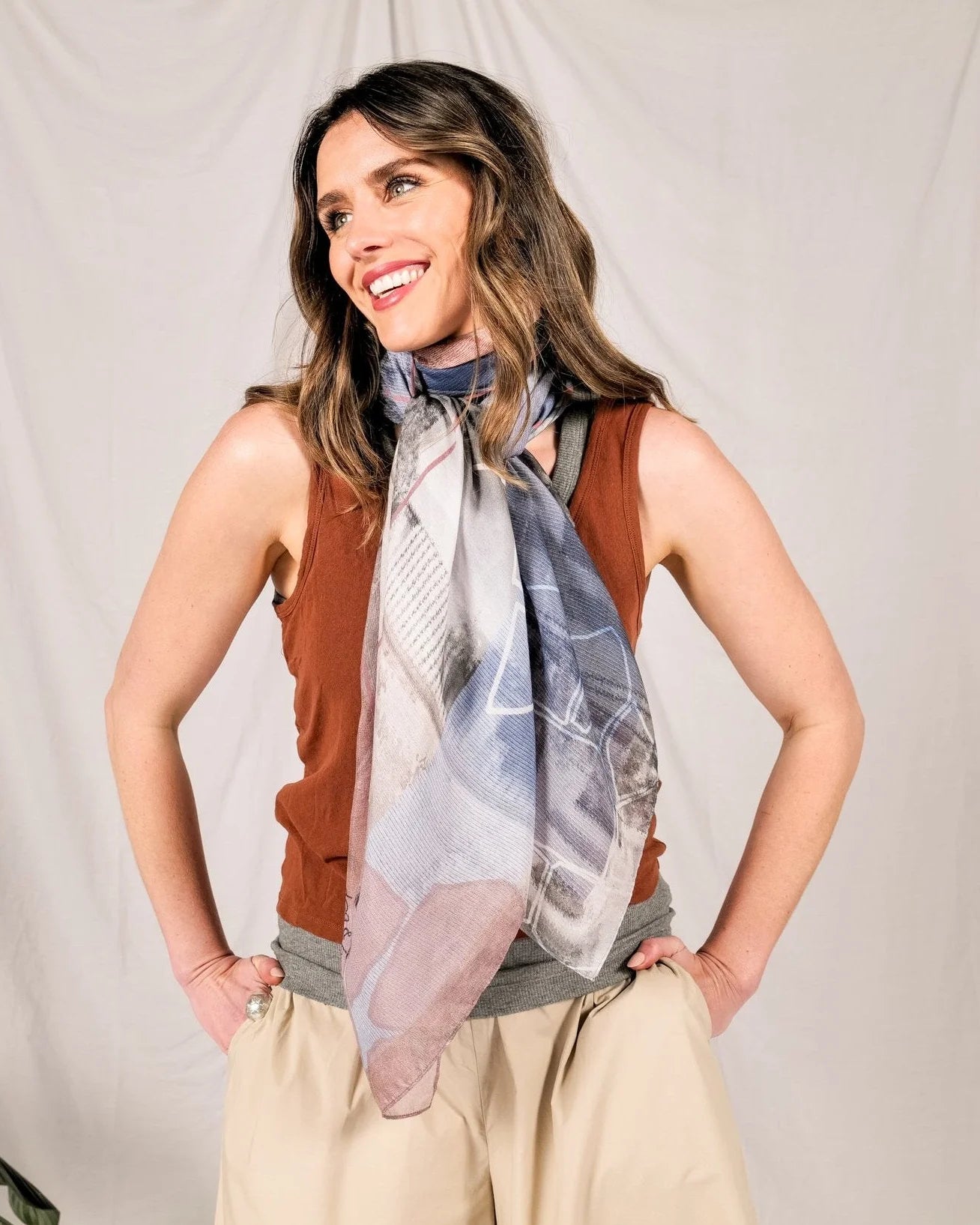 Fidarsi Silk/Cotton Scarf