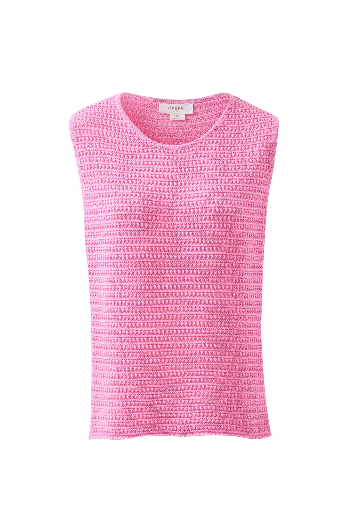 Mesh Knit Tank | Hibiscus Pink
