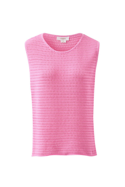 Mesh Knit Tank | Hibiscus Pink