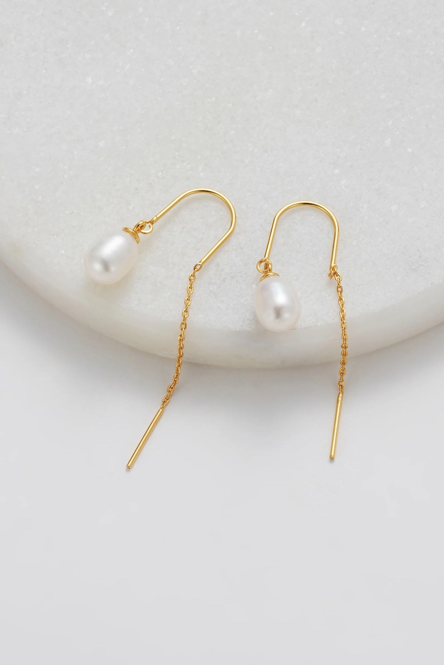 Talia Thread Earring | Gold
