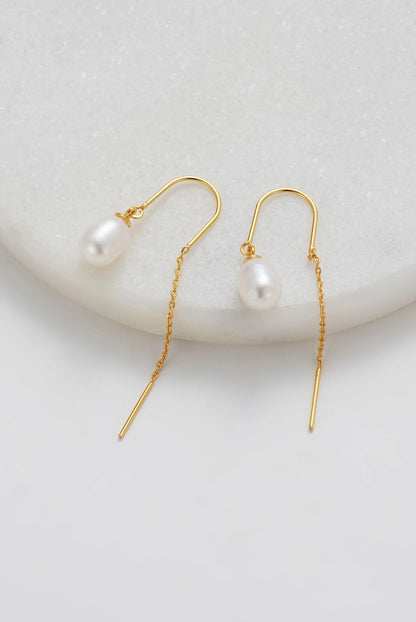 Talia Thread Earring | Gold