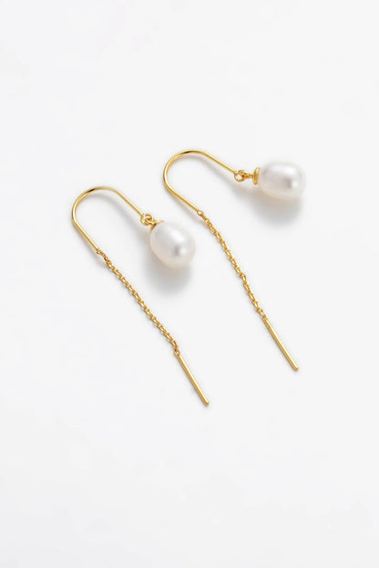 Talia Thread Earring | Gold