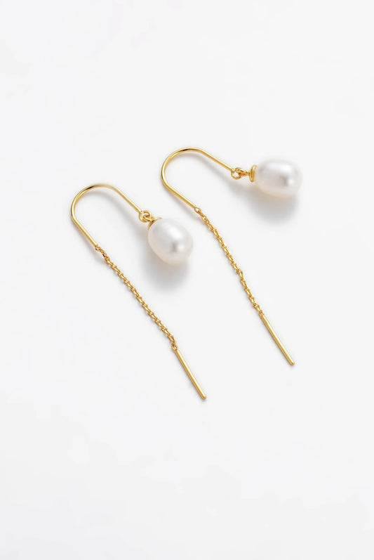 Talia Thread Earring | Gold