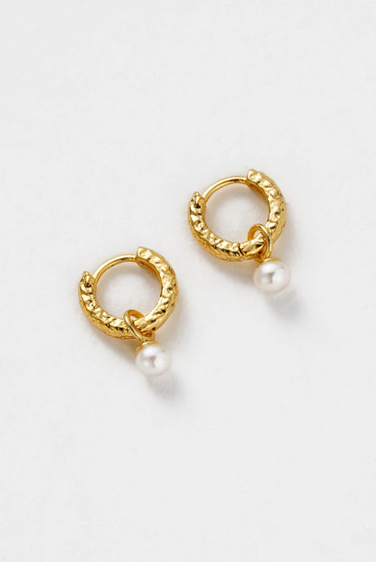 Emery Earring | Pearl/Gold