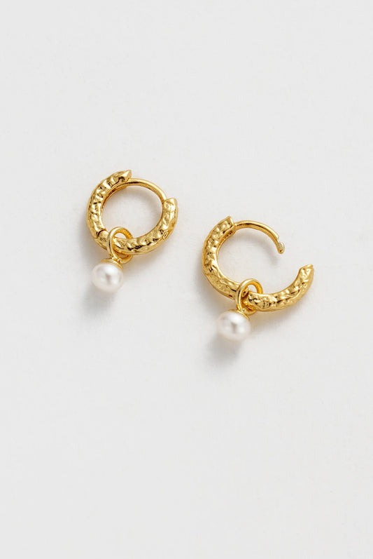 Emery Earring | Pearl/Gold
