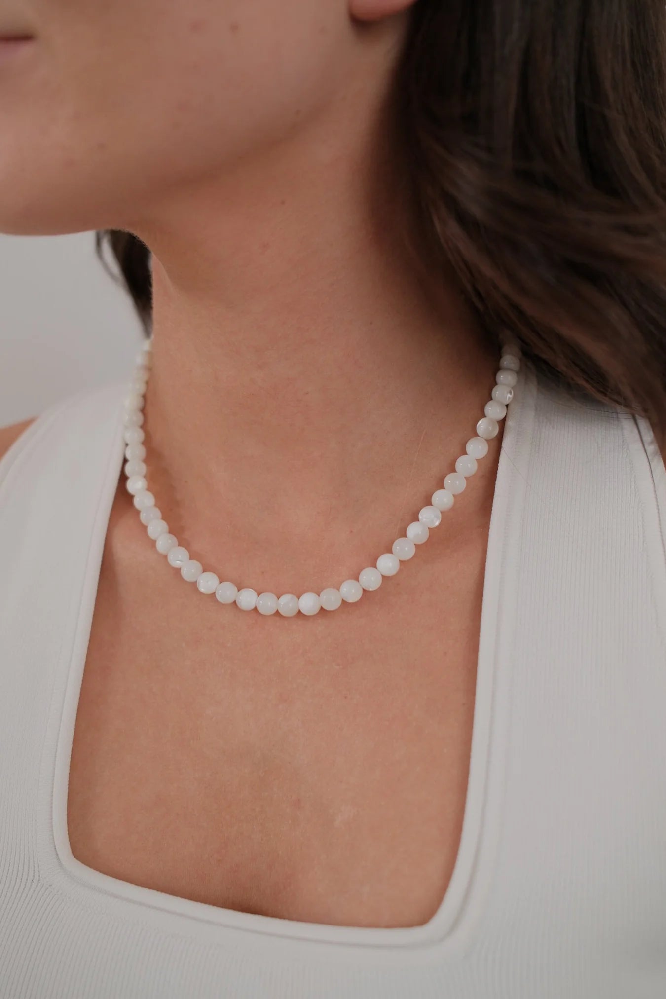 Valentina Necklace | White
