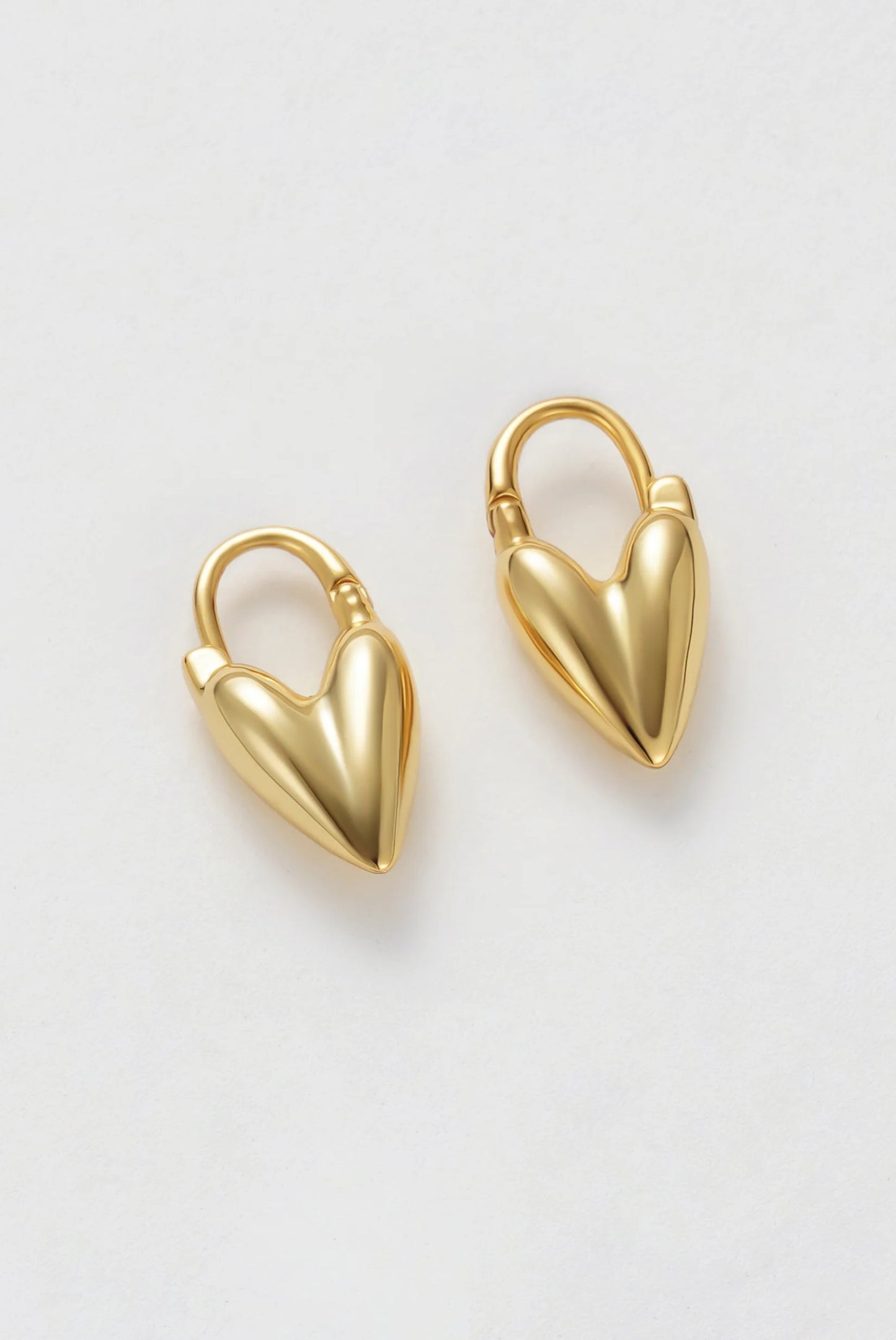 Jess Heart Hoop | Gold