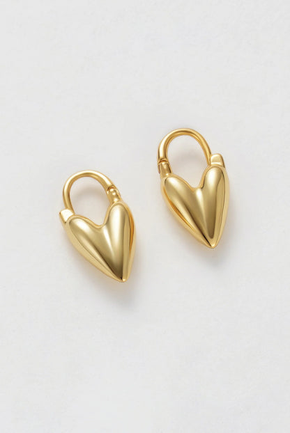 Jess Heart Hoop | Gold