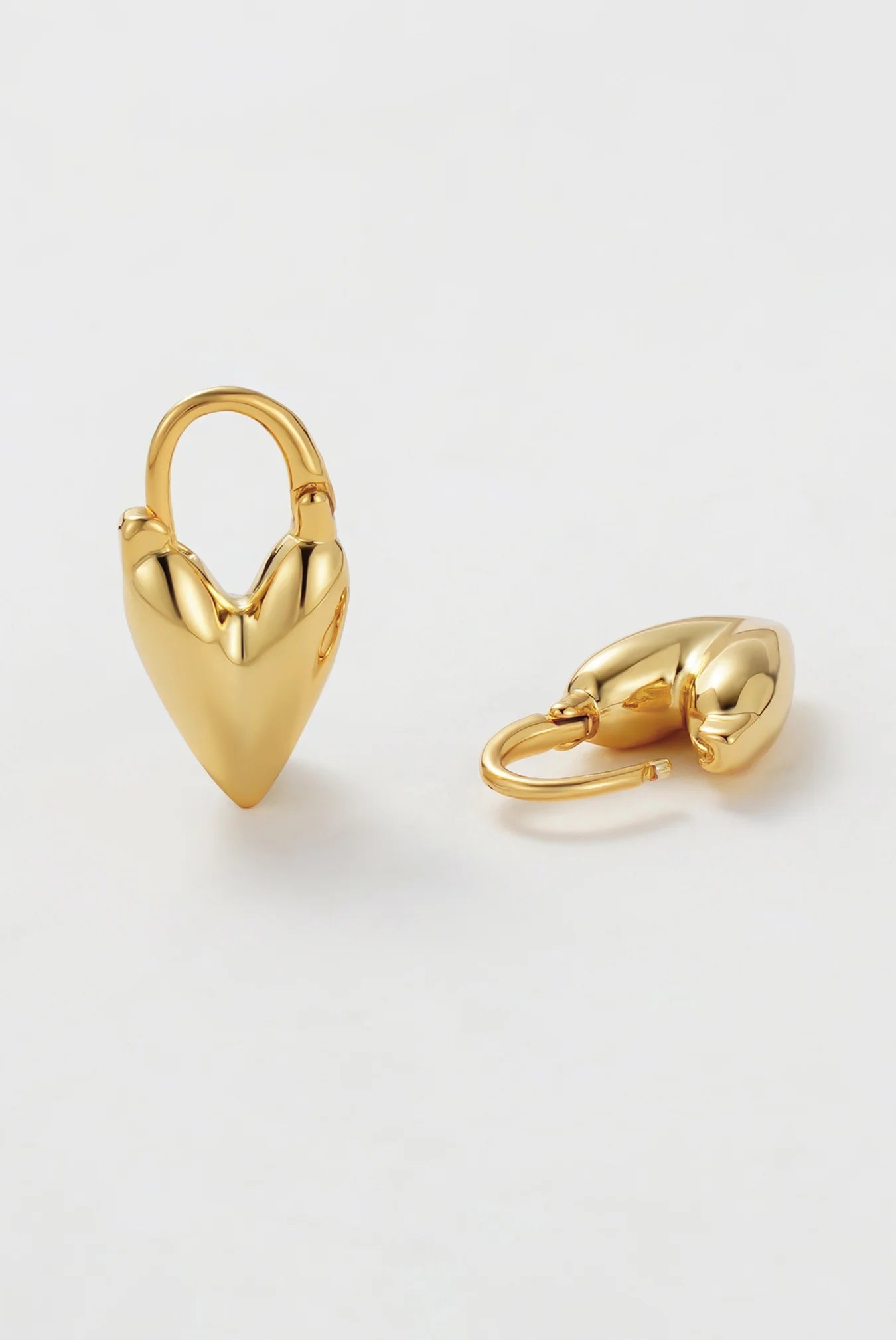 Jess Heart Hoop | Gold