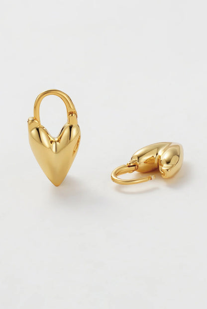 Jess Heart Hoop | Gold
