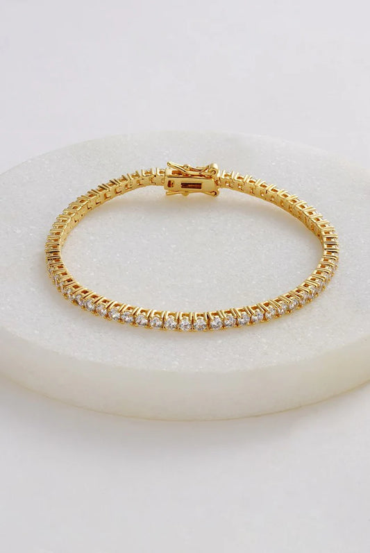 Dani Tennis Bracelet | Gold