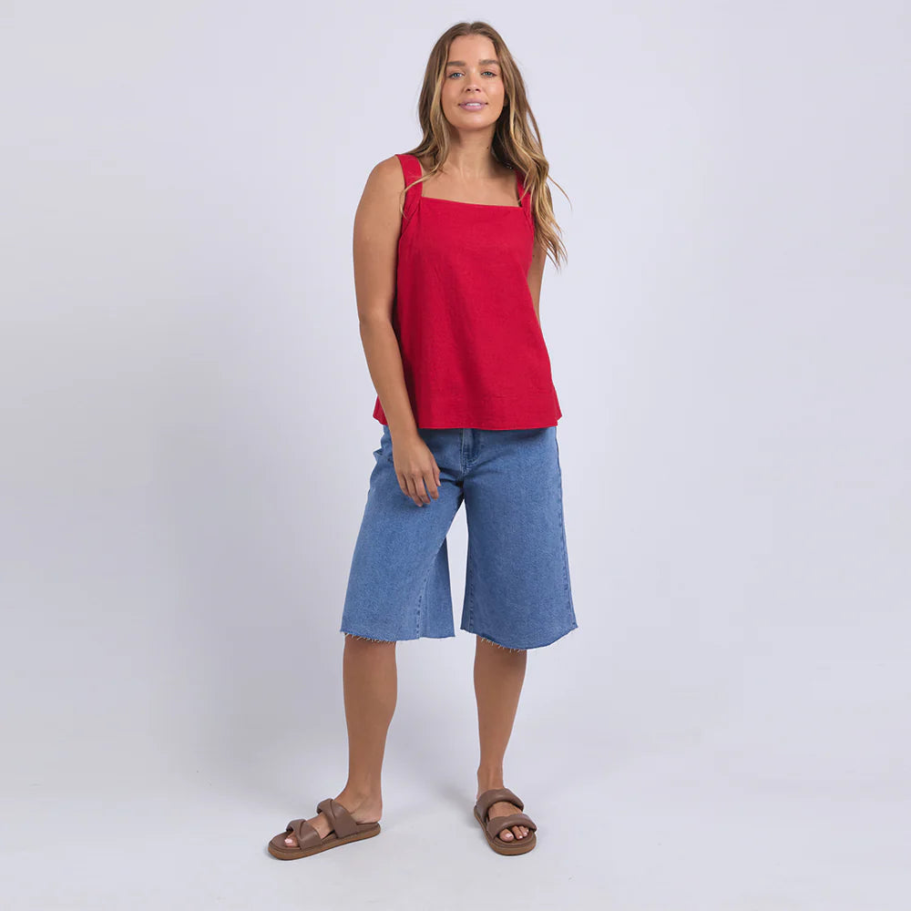 Lourdes Top | Crimson