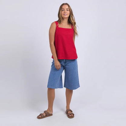 Lourdes Top | Crimson