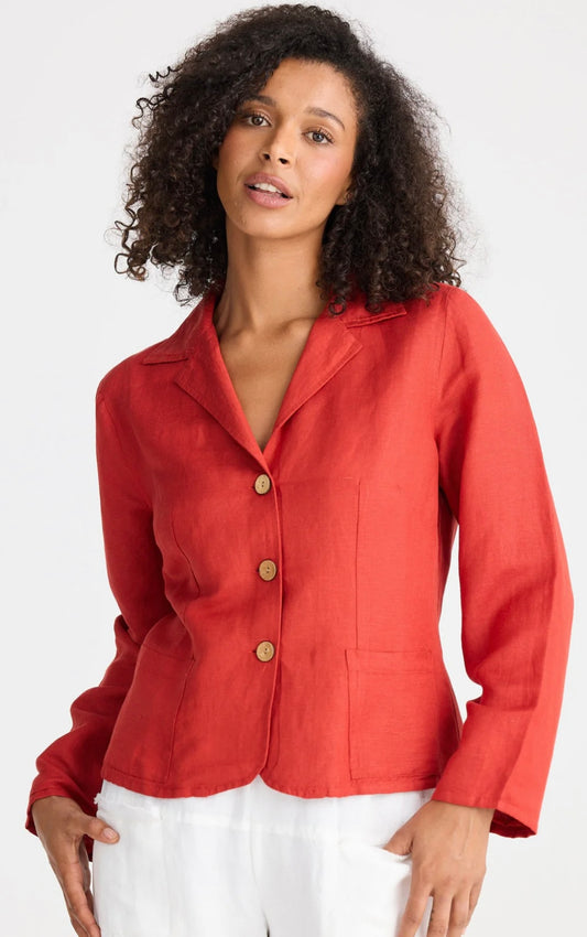 Amalfi Jacket - Cherry