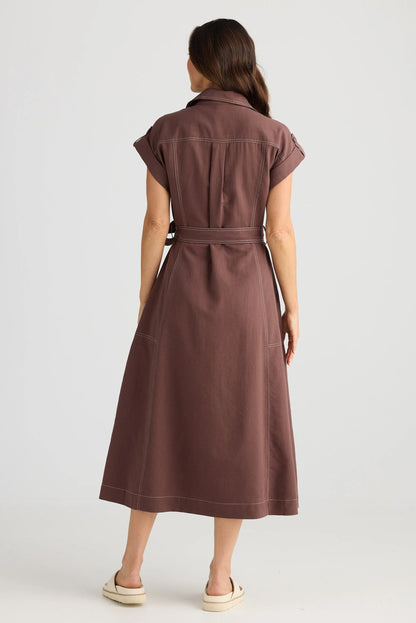 Portia Dress - Chocolate