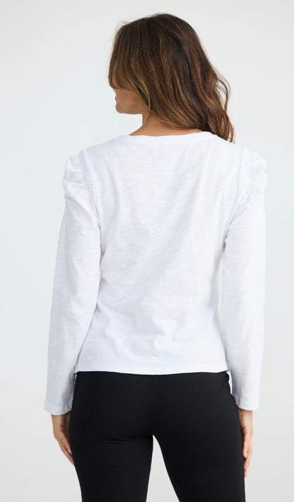 Felicity L/S Top | White