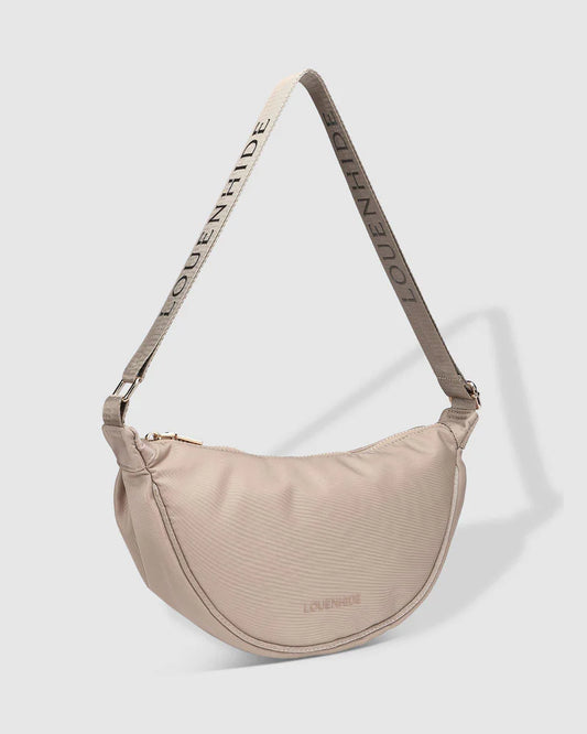 Sylvia Nylon Crossbody Bag | Beige