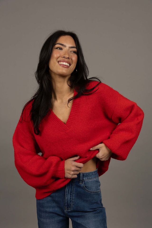 Nouveau V Neck Jumper