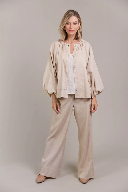 Laax Button Blouse | Ecru