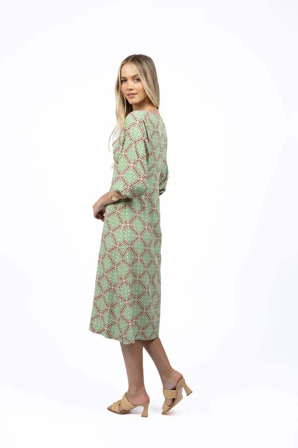 Marrakesh Midi Dress - Marra Print