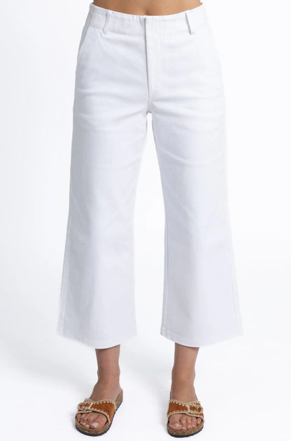 Margot Drill Pant | White