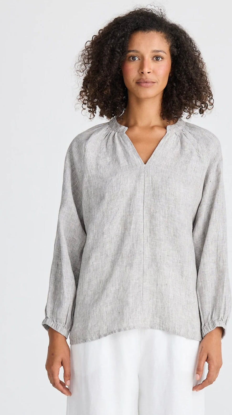 Ria Top | Charcoal Fleck