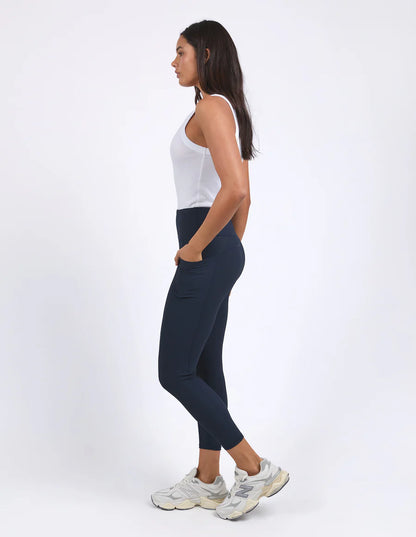 Luxe Rib Leggings | Navy
