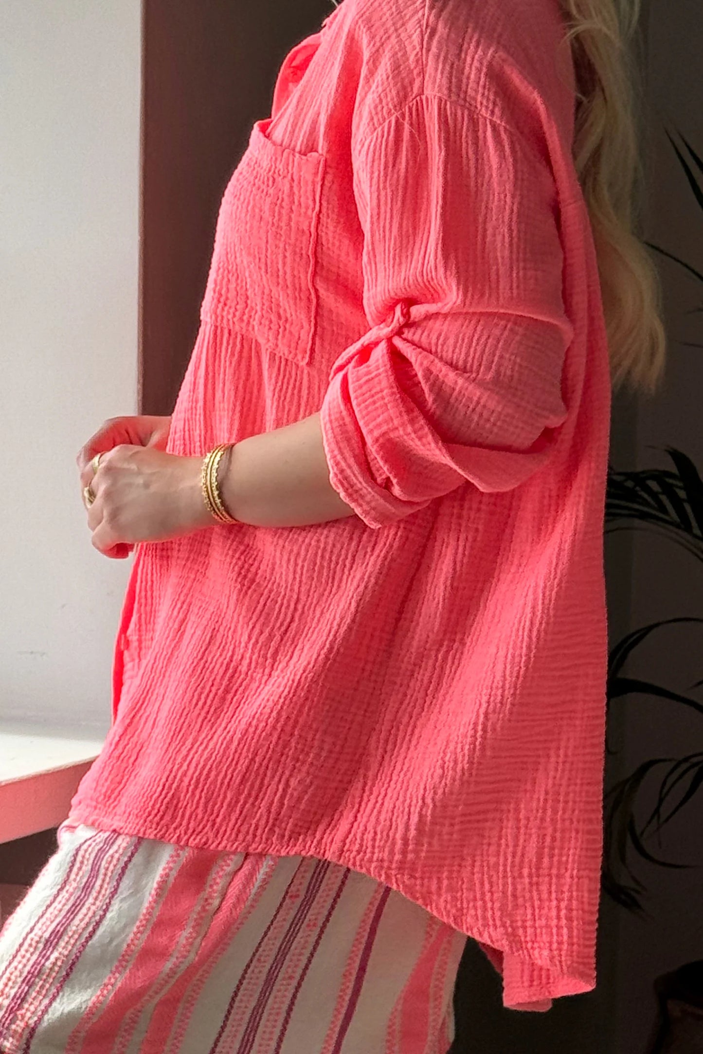 Belleza Cotton Shirt | Neon Spritz