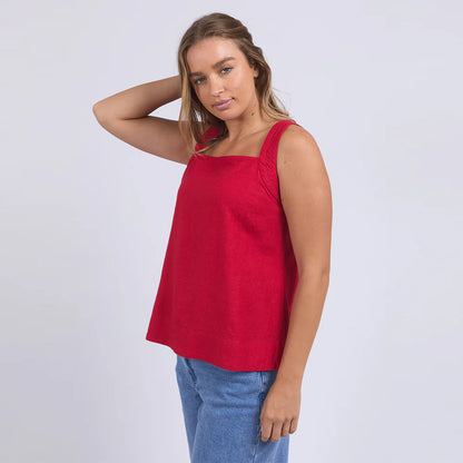 Lourdes Top | Crimson