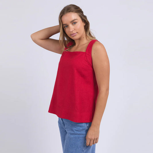 Lourdes Top | Crimson