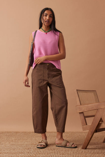 Mesh Knit Tank | Hibiscus Pink