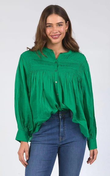 Montana Blouse | Pine Green