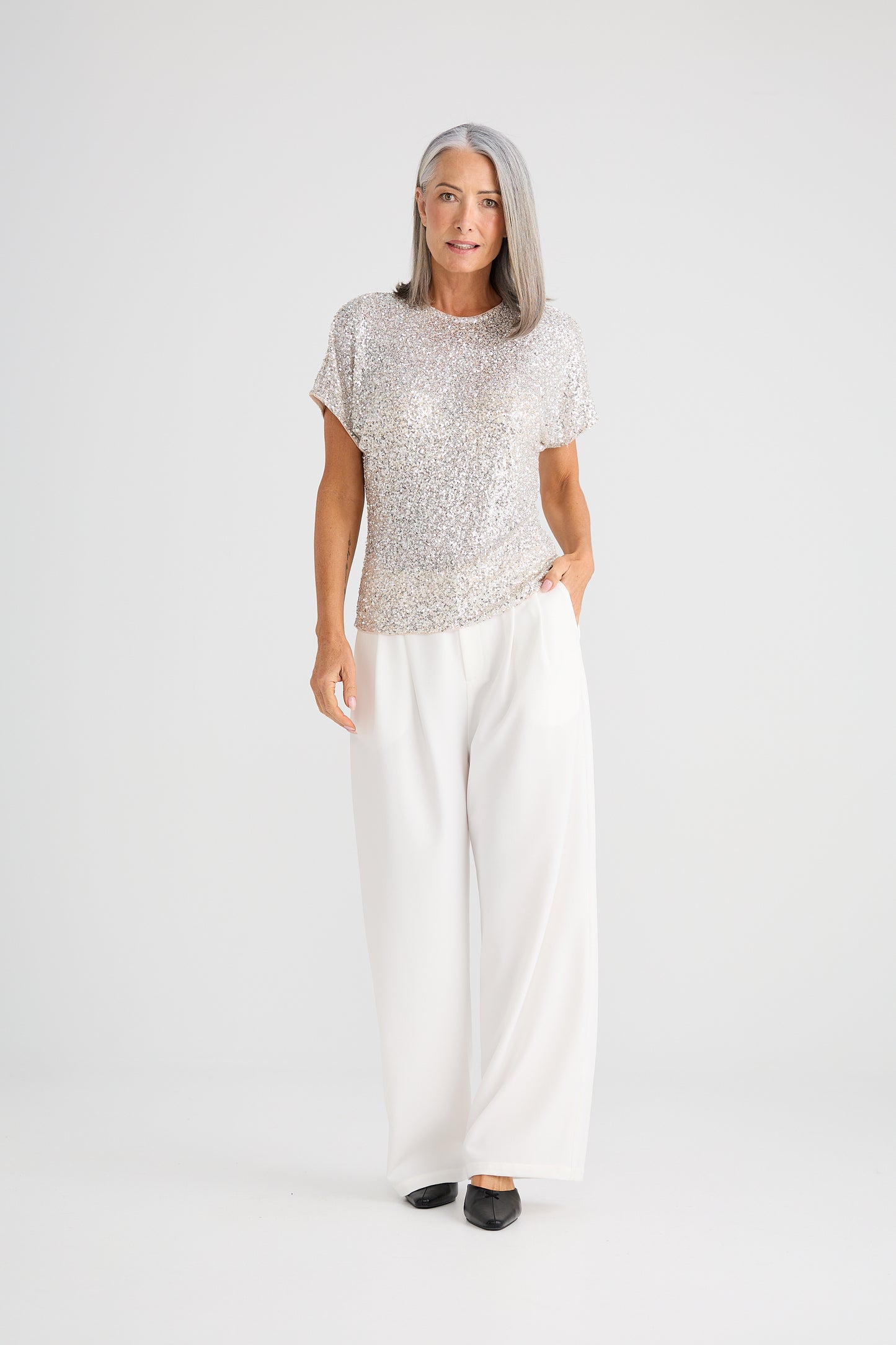 Glimmer Top | Champagne