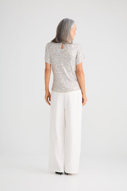 Glimmer Top | Champagne