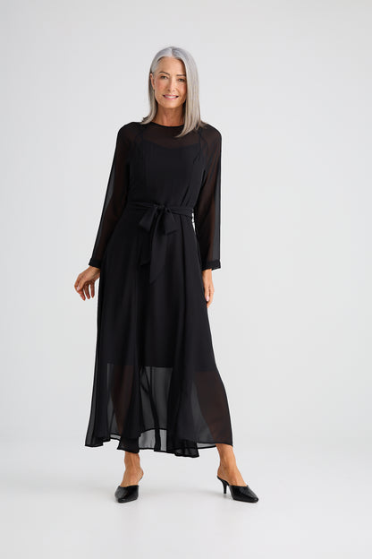 Onella Midi Dress | Black